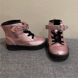 Like New Stride Rite Toddler Pink Combat Boot